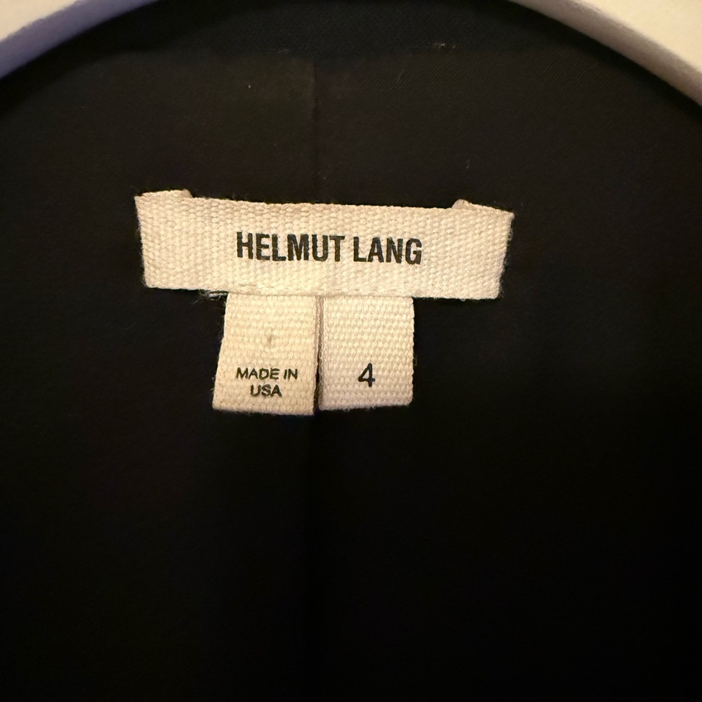 HELMUT LANG Black Blazer with Calf Hair Lapel - Picture 3 of 6